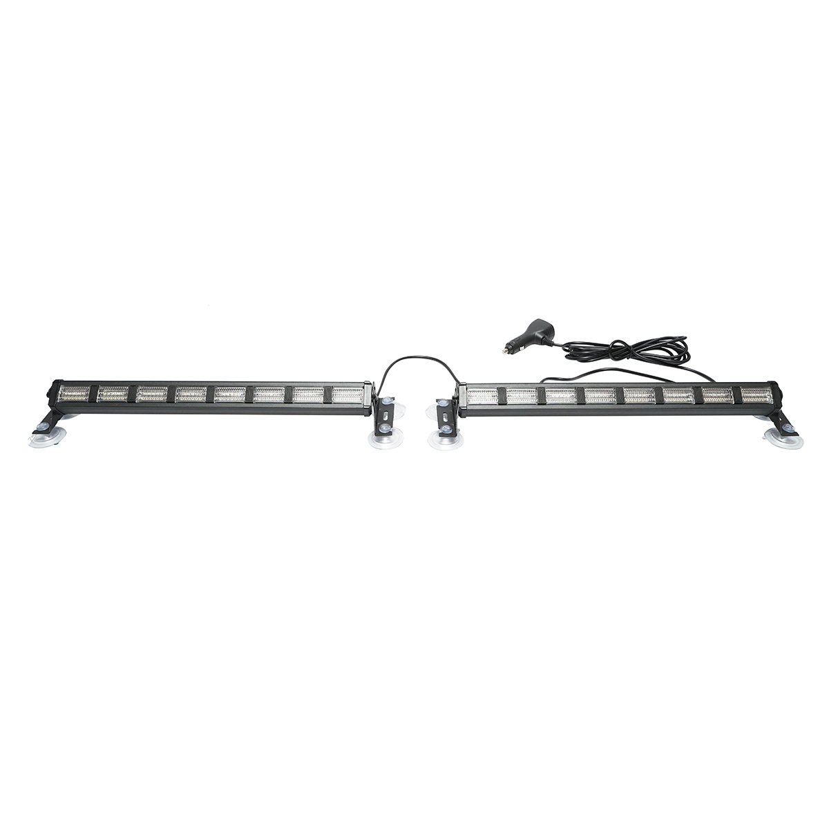 Set 2 lampi LED stroboscopice cu ventuze, 96W, 9-30V, 5 culori, 8 module 385x40x36mm